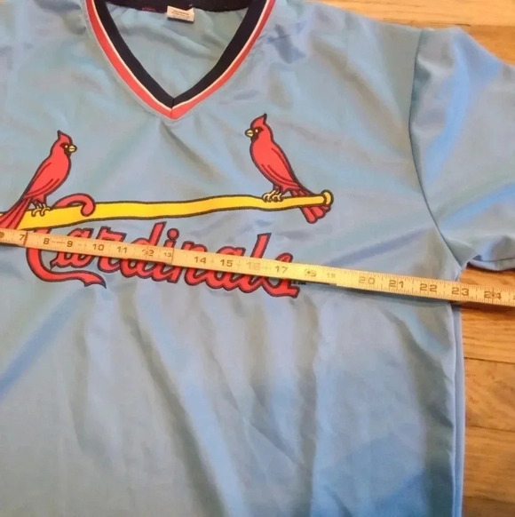 St Louis Cardinals SGA Retro MLB Jersey Blue Size XL - Picture 4 of 9